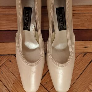 J. Renee leather mesh cream heal